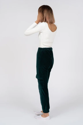 Woman in casual clothes standing