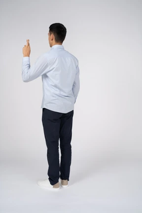 Man in casual clothes standing