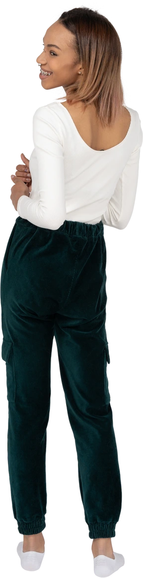 Woman in casual clothes standing