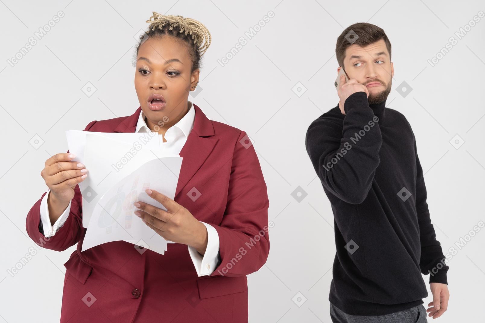 Manager is surprised with the report of her employee