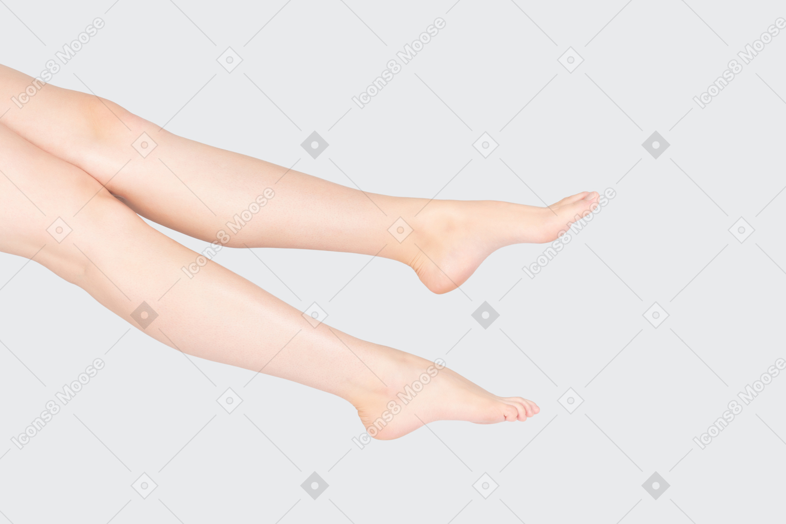 Shot of female legs crossed