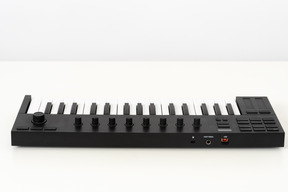 Musical keyboard on a white background