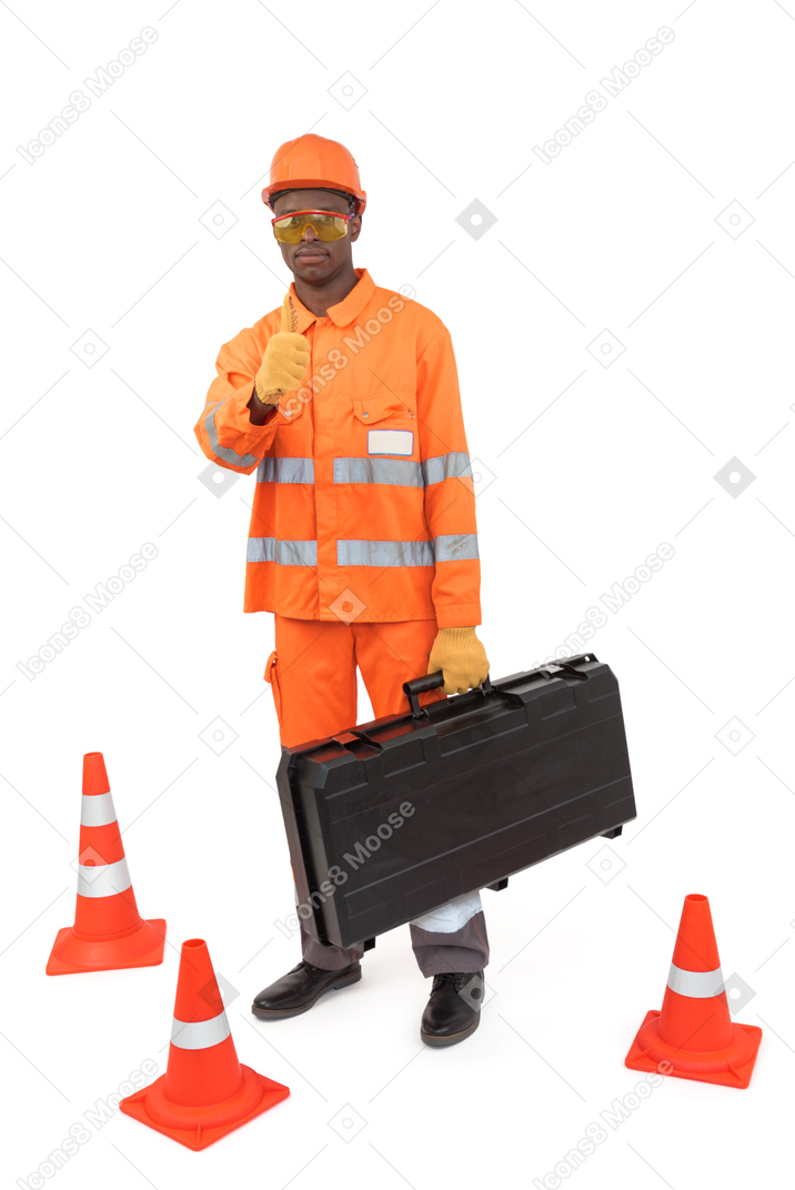 Road worker daily routine