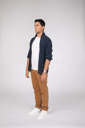 Man in casual clothes standing