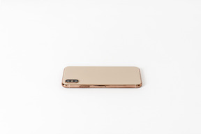 Gold colored smartphone