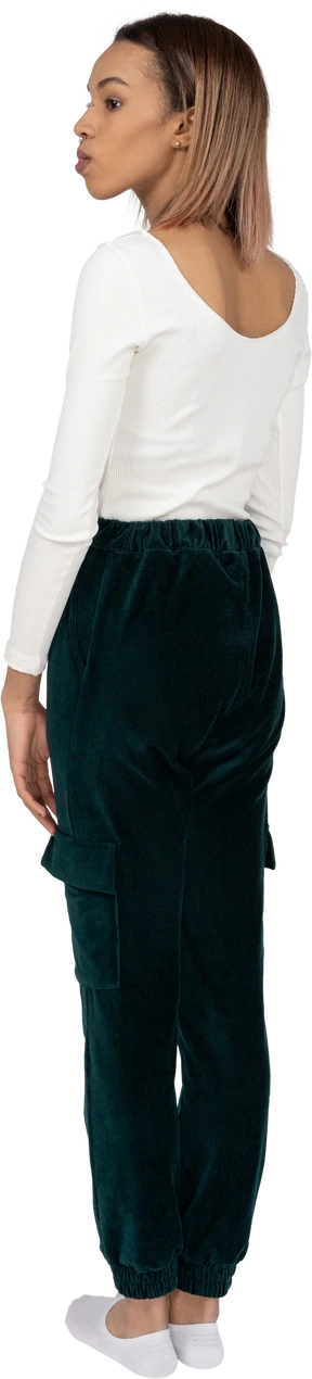 Woman in casual clothes standing