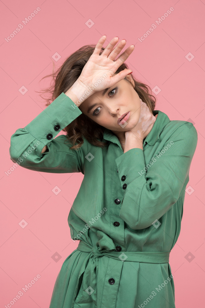 Woman experiencing emotional stress