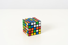 Rubic's cube on a white background