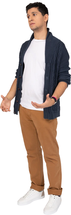 Man in casual clothes standing