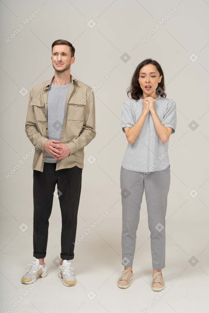 Crying young couple Photo