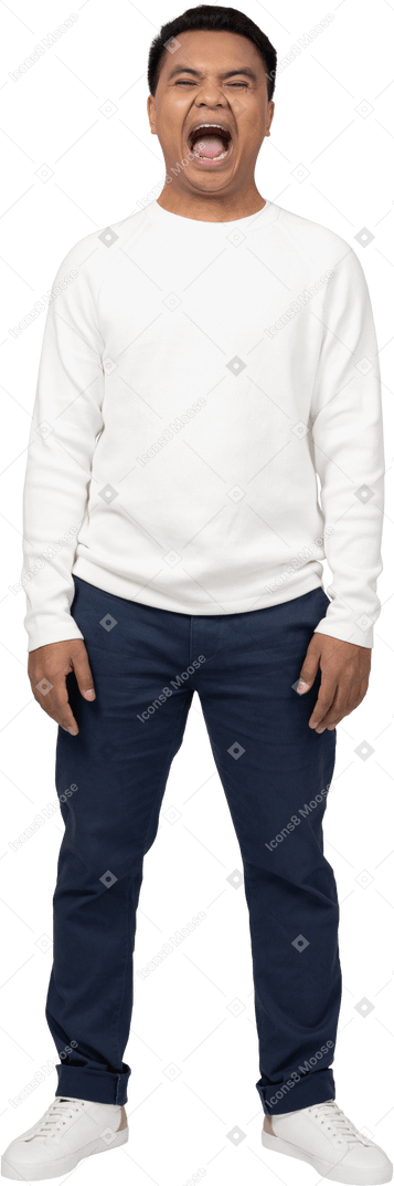 Man in casual clothes standing