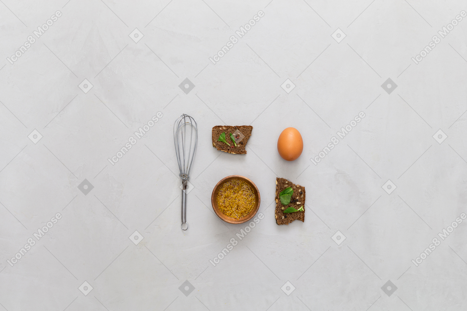 Egg and snack are perfect for breakfast
