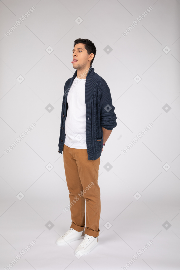 Man in casual clothes standing