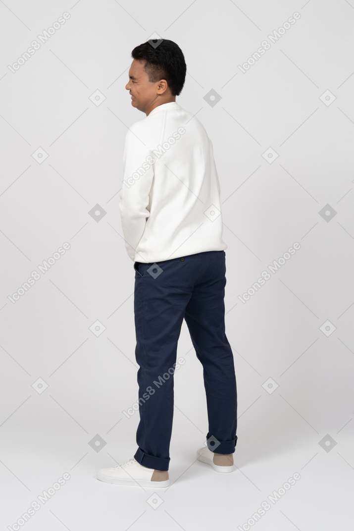 Man in casual clothes standing