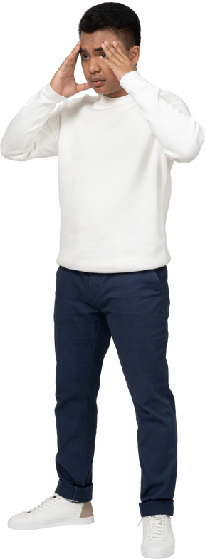 Man in casual clothes standing