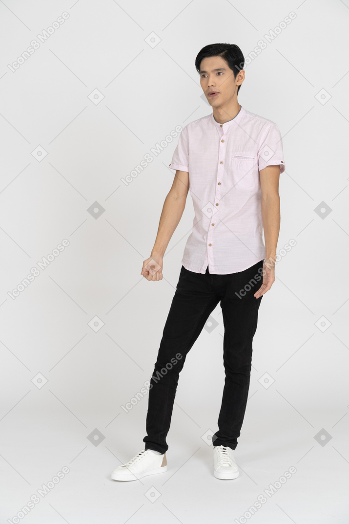 Man in casual clothes standing