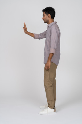 Man in casual clothes standing