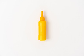 Plastic bottle on white background