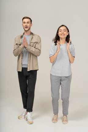 Cheerful young couple