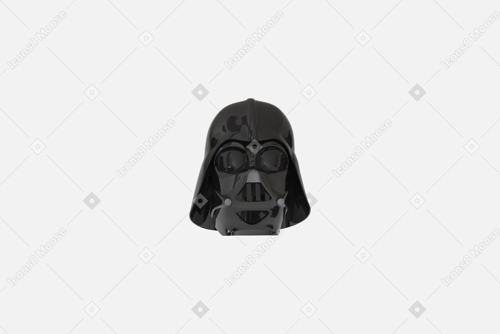 Schwarz glänzender darth vader helm, serie 360