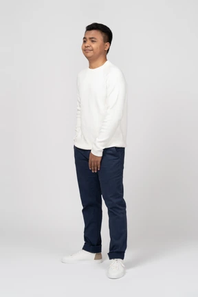 Man in casual clothes standing