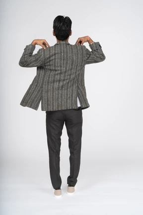 Man in suit standing