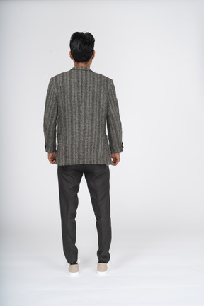 Back view of a man in jacket