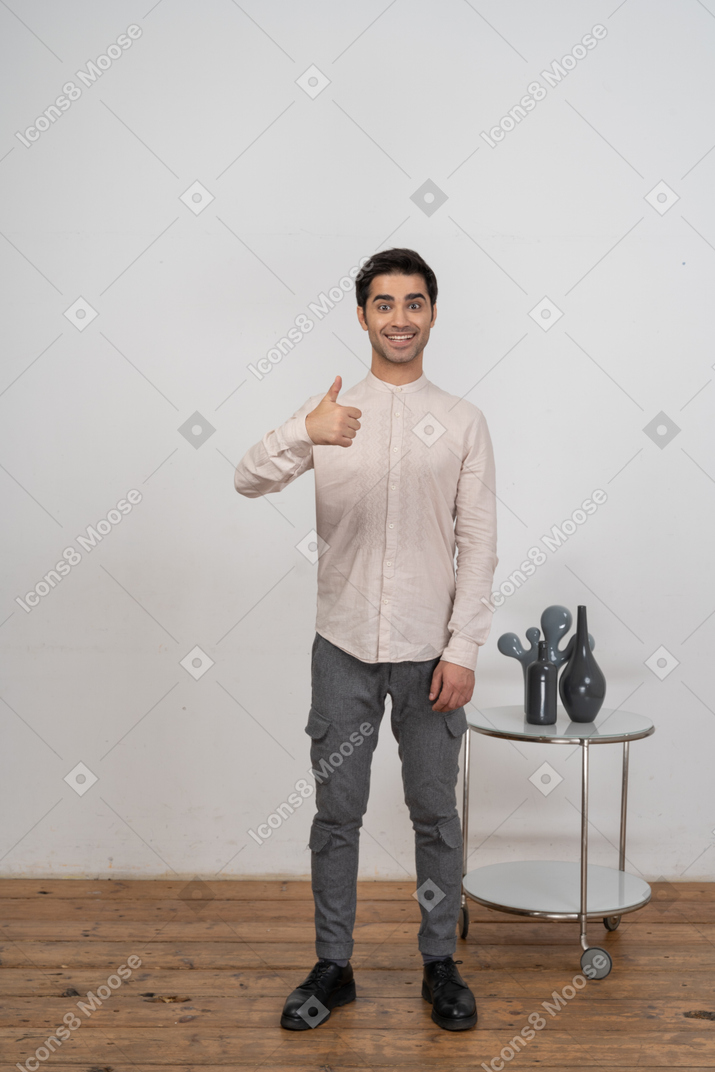 Man in shirt posing