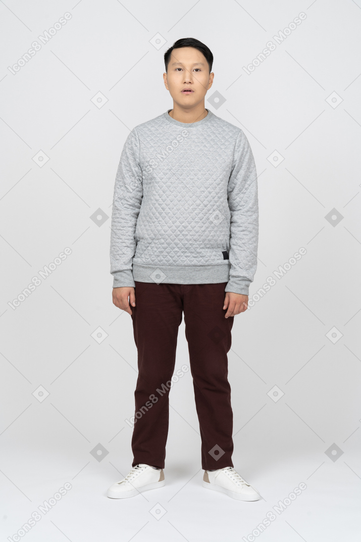 Man in casual clothes standing