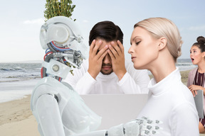 Love between human and robot