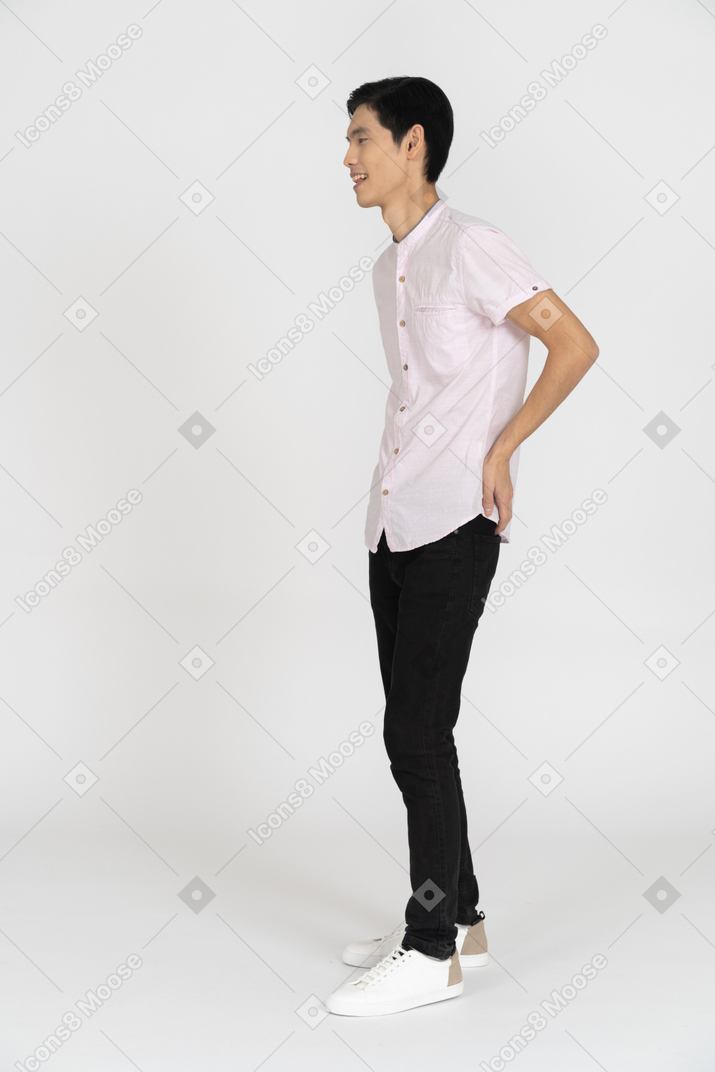 Man in casual clothes standing