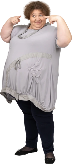 Rear view of a woman