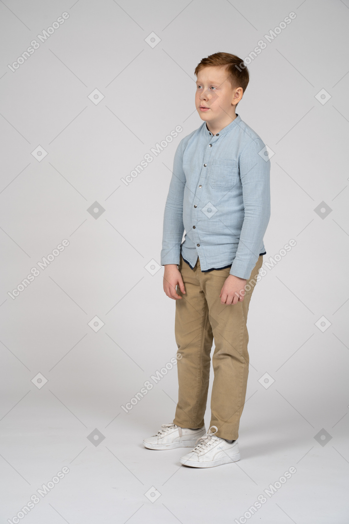 Boy in casual clothes