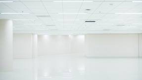 White spacious empty hall