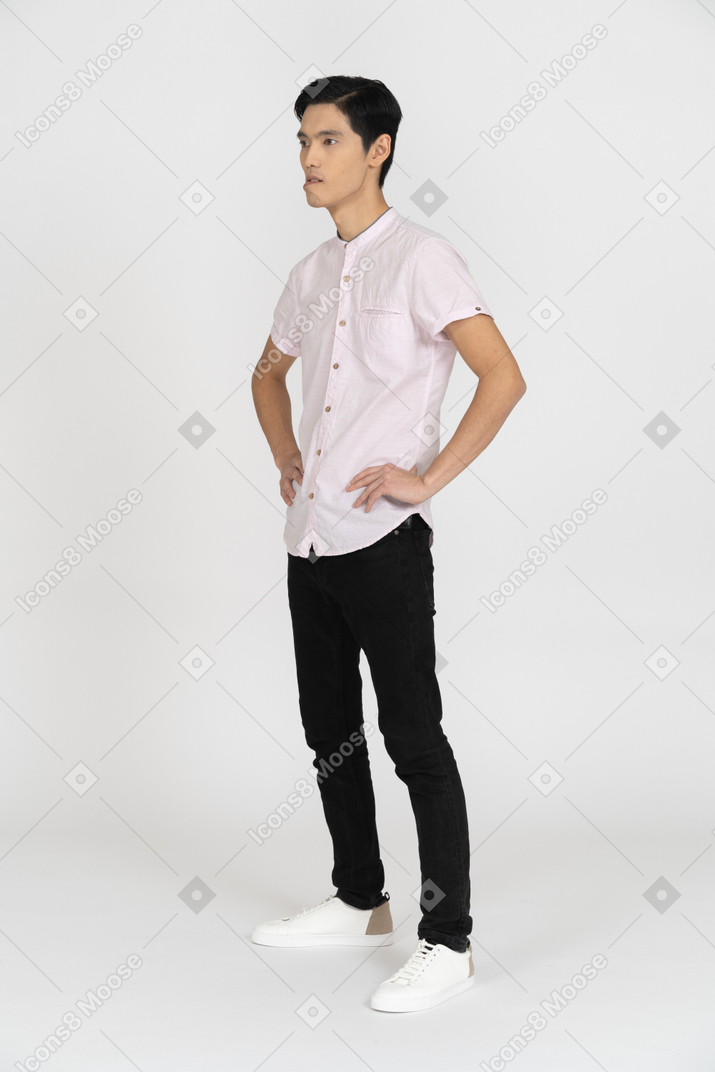 Man in casual clothes standing