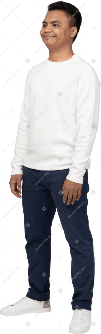 Man in casual clothes standing