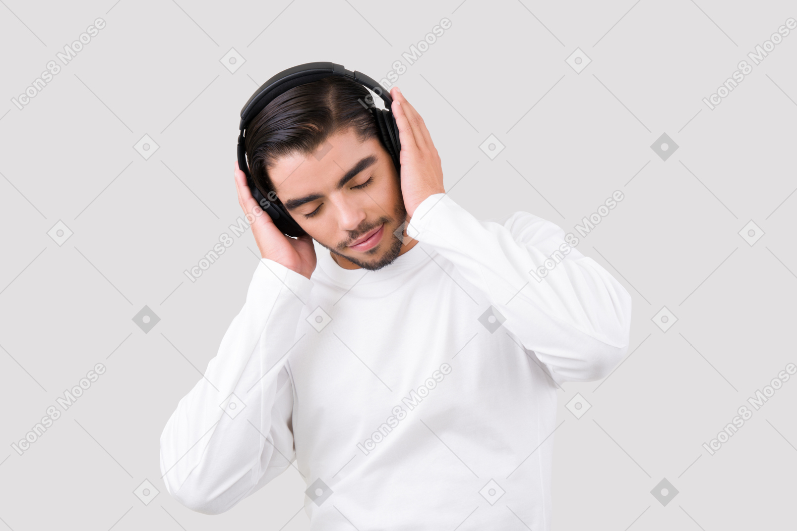 Disfrutando de su musica favorita