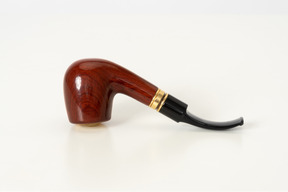 Smoking pipe on a white background