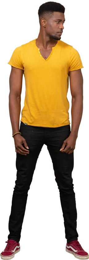 Man in casual clothes standing