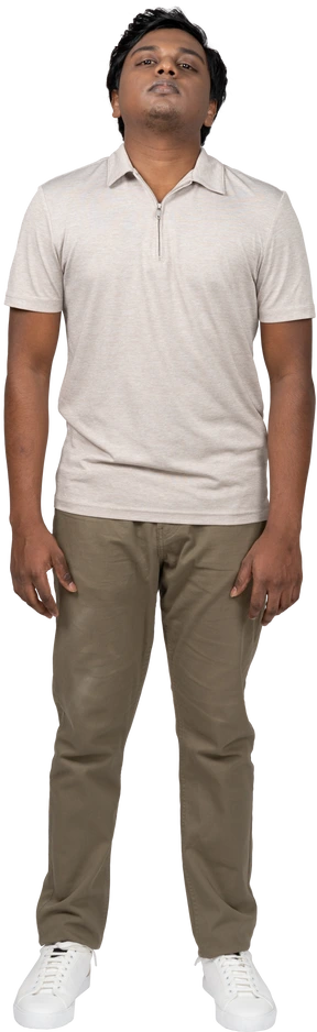 Man in casual clothes standing