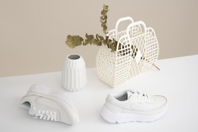 Men's sneakers as a part of home decor
