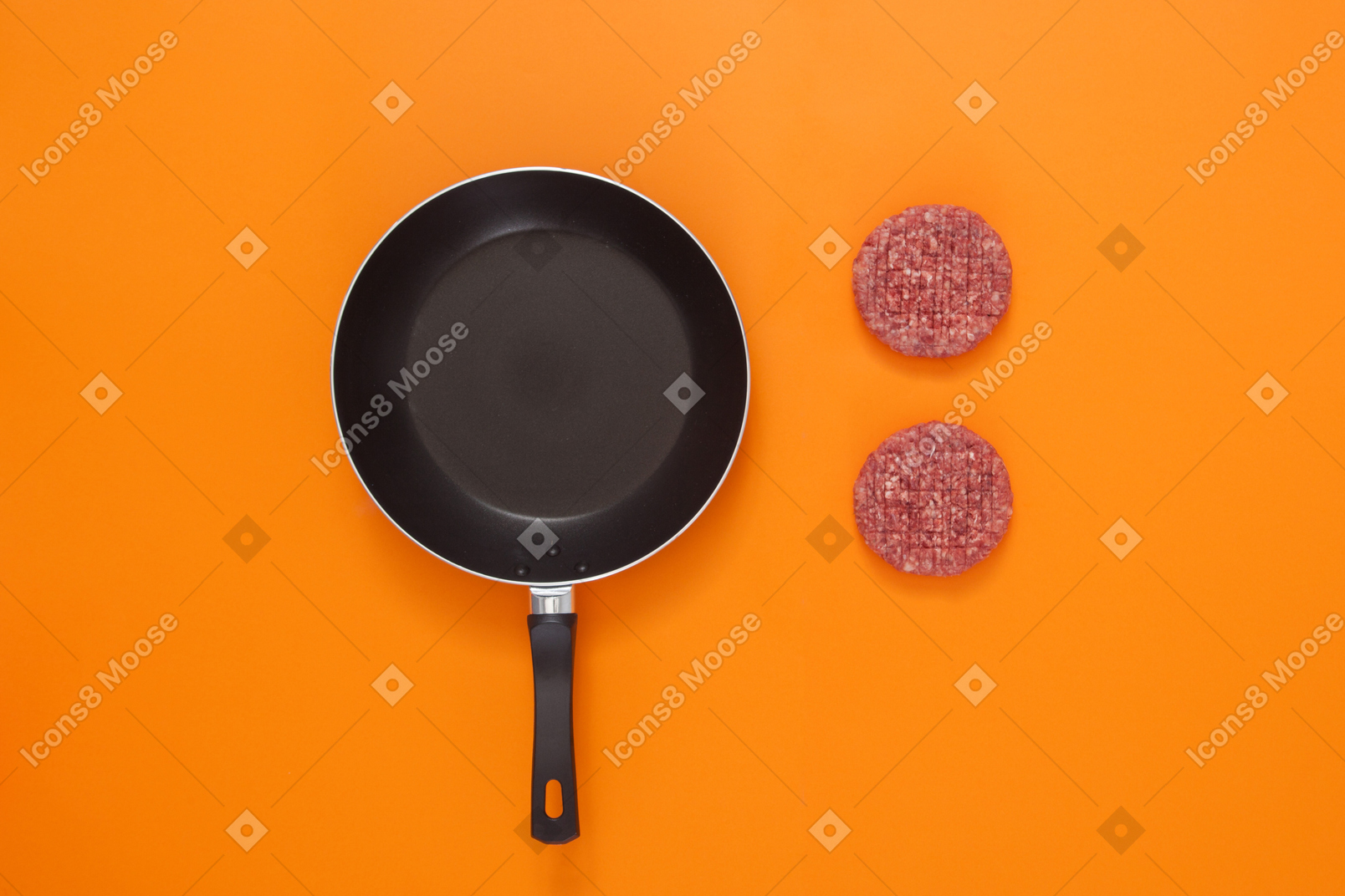 Hambúrguer antes de cozinhar