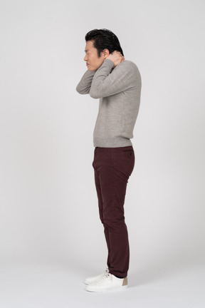 Man in casual clothes standing