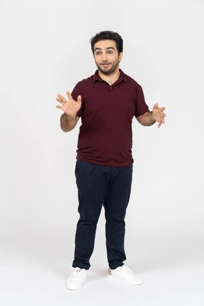 Man explaining something