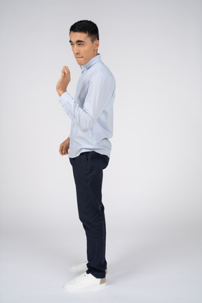 Man in casual clothes standing