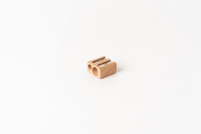 Two pencils wooden sharpener