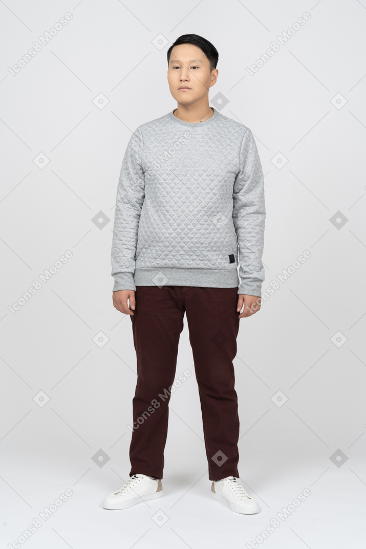 Man in casual clothes standing