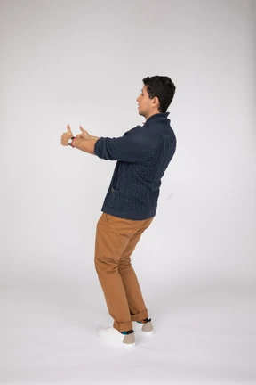 Man in casual clothes standing
