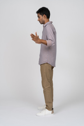 Man in casual clothes standing