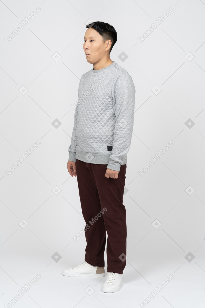 Man in casual clothes standing